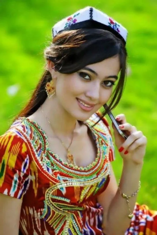 Smiling Central Asian woman - warm character