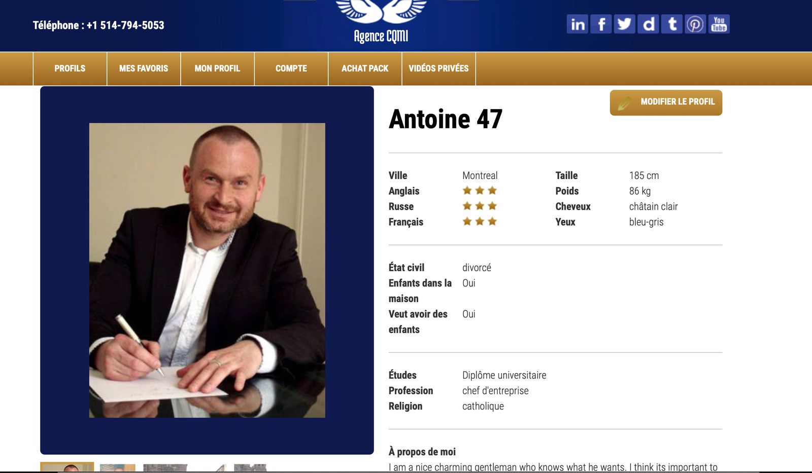 profil antoine