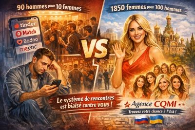 le ratio Hommes-Femmes sur les sites de rencontre