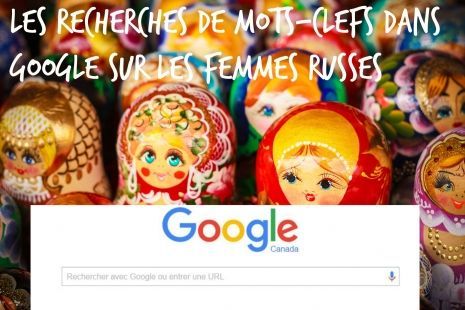 Les mots clefs de recherche dans Google sur les femmes russes-CQMI