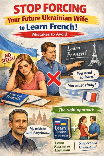 Ukrainian woman learning english