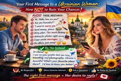 Your First Message to a Ukrainian Woman: How Not to Waste the Only Chance That Counts