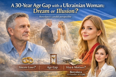 A 30-Year Age Gap with a Ukrainian Woman: Dream or Illusion? Boryslava's Unfiltered Perspective