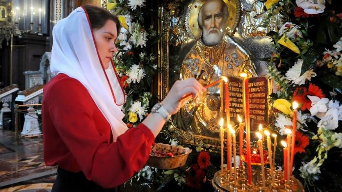 Femme russe et religion