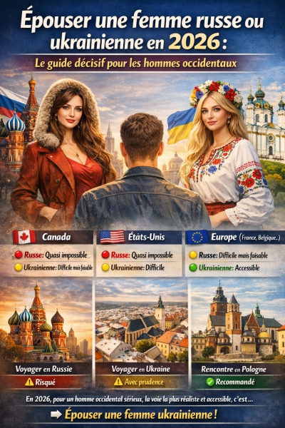 Épouser une femme russe ou ukrainienne en 2026